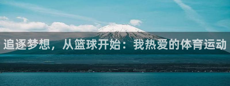 oety欧亿体育官网下载软件：追逐梦想，从篮球开始：我热爱的